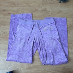 Juicy Couture Lavender Velour Track Pants